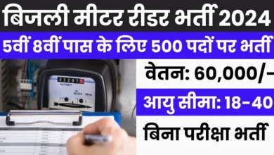 Electricity Meter Reader Vacancy: 600 से अधिक पदों की भर्ती हेतु नोटिफिकेशन जारी